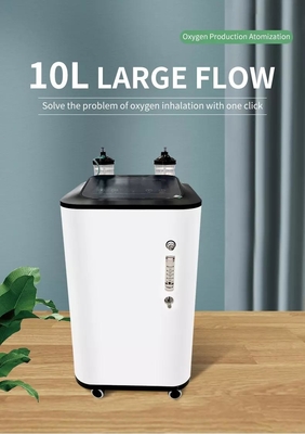 96% 10 Liter-Doppelfluss-tragbarer POC-Sauerstoff-Verdichter für Reise 5lpm 10 LPM